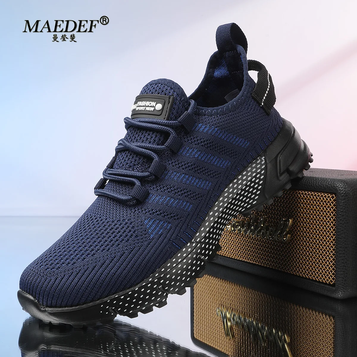 Spring Summer Men's Shoes New Sneakers Thick Sole Comfortable Casual Shoes Lightweight Breathable Fashion Running Shoes Luxury
