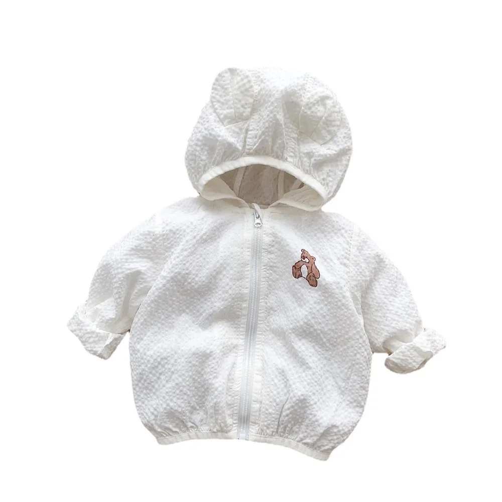 

2025 New Summer Thin Cool Sunscreen Coat Baby Coat Baby Skin Coat Cute and Super Cute Baby Breathable Air Conditioning Shirt Top
