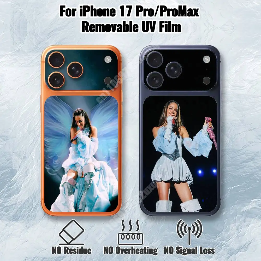 

Martina S-Stoessel TINI Removable UV Film for iPhone 17 Pro 17 ProMax HD Decal Skin