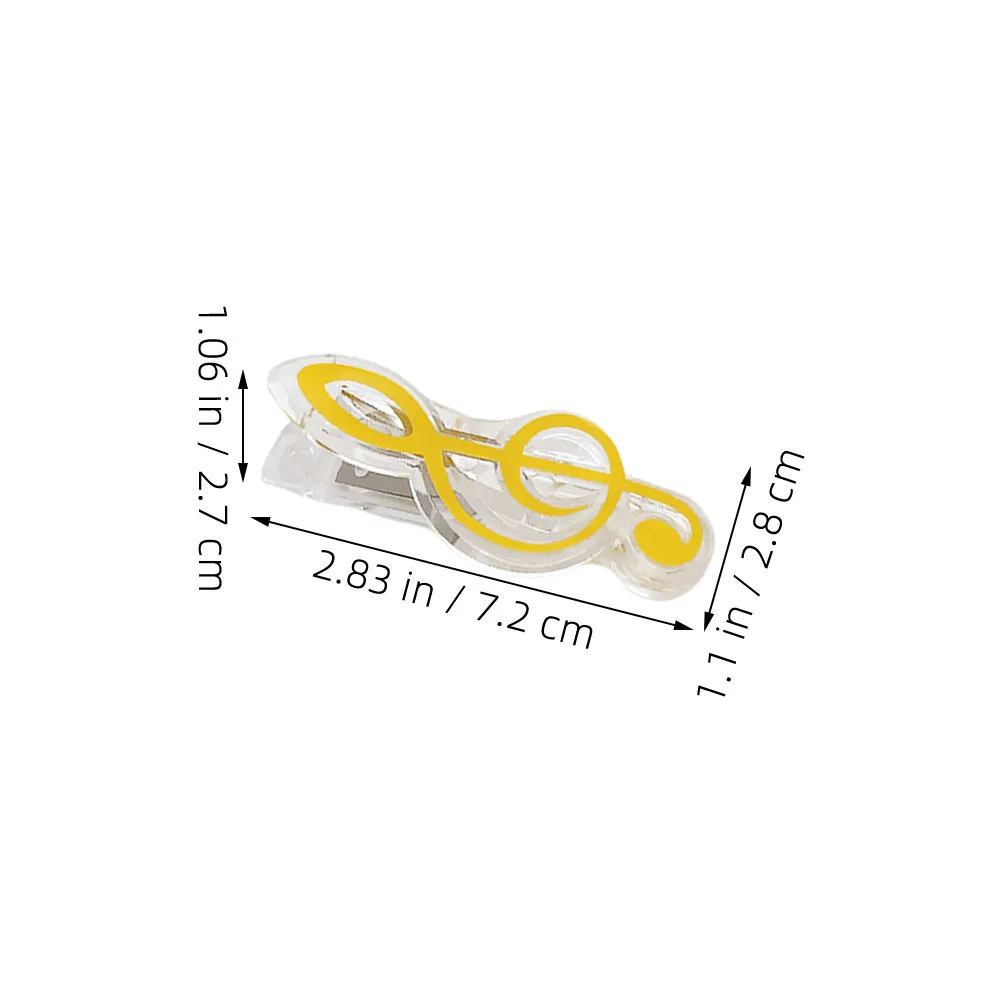 10pcs Colorful Page Clips Abs Metal Material Compact Lightweight Secure Grip For Books Memos Clothes Photos Sheet Music