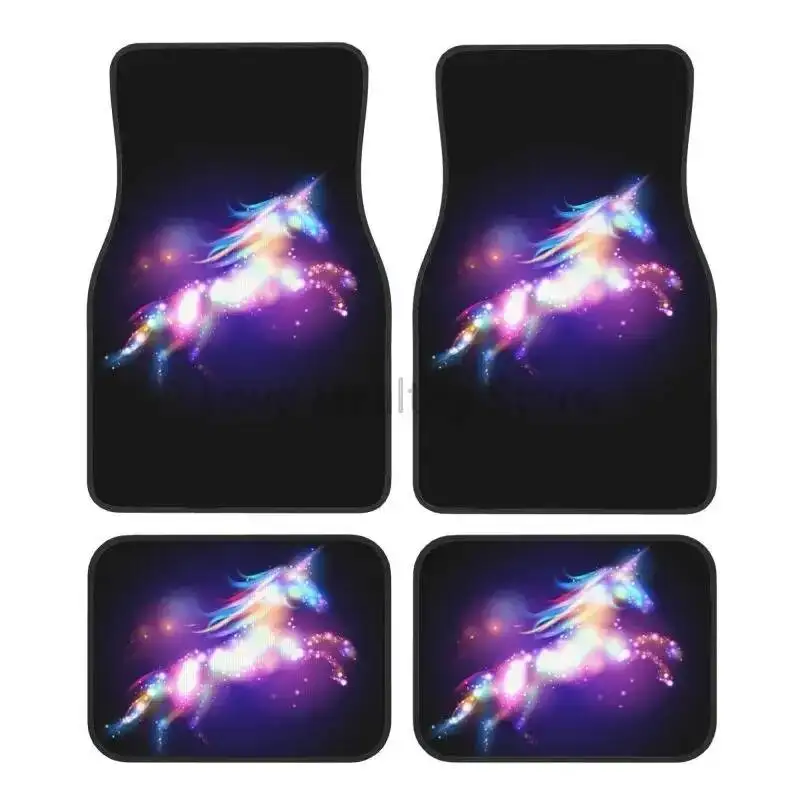 

Unicorn Car Floor Mats 4 Pieces Vehicle Front & Rear Full Set with Non Slip Backing All Weather Protection Automotive Floor Mats
