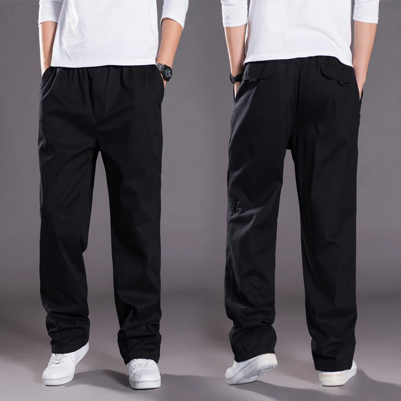 H.Aic S Men's Cargo Pants Summer Spring Cotton Work Wear New In Large Size 6XL Casual Joggers Sweatpants Autumn Trousers