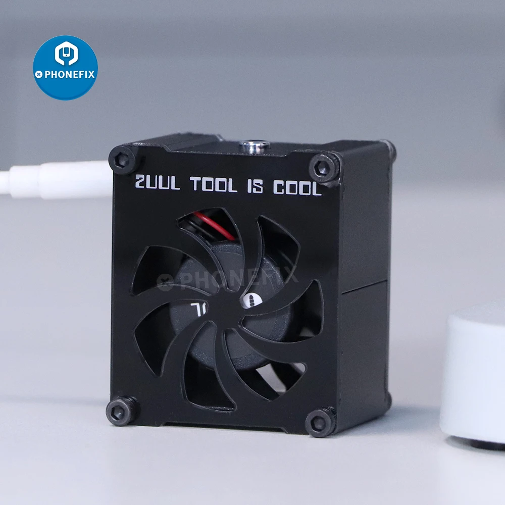 2UUL 5V Mini Exhaust Fan Microscope Soldering Smoke Absorber ESD Fume Extractor for Phone Motherboard PCB Welding Repair Tools