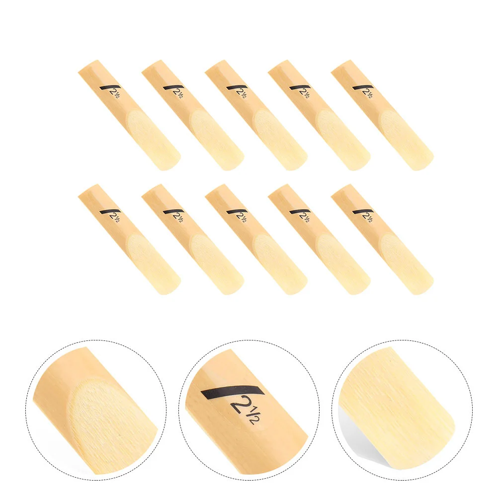 

50Pcs Saxophone Reeds Alto Sax Reeds Kit Strength 2.5 Durable Replacement Instruments Accessories Saxophone Reed