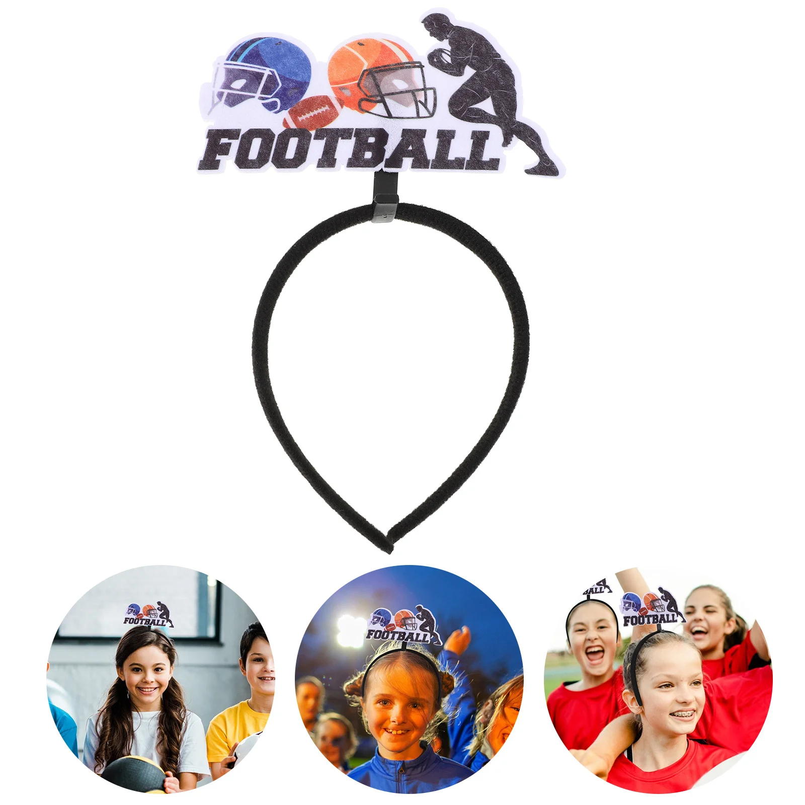 

Rugby Headband Decorative Football Game Accessories Hair Supplies American Style