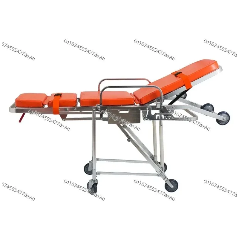 Medical Equipment Automatic Loading Folding Portable Injured Patient Ambulance Stretcher Trolley