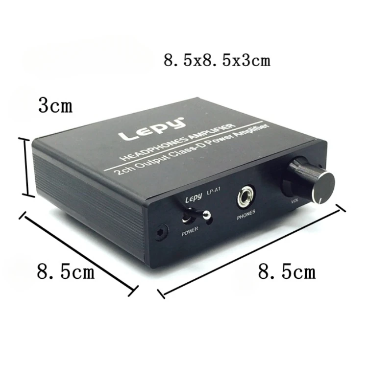 LEPY-A1 Mini amplificador de potencia de auriculares Digital Clase D amplificador de potencia HIFI de alta eficiencia