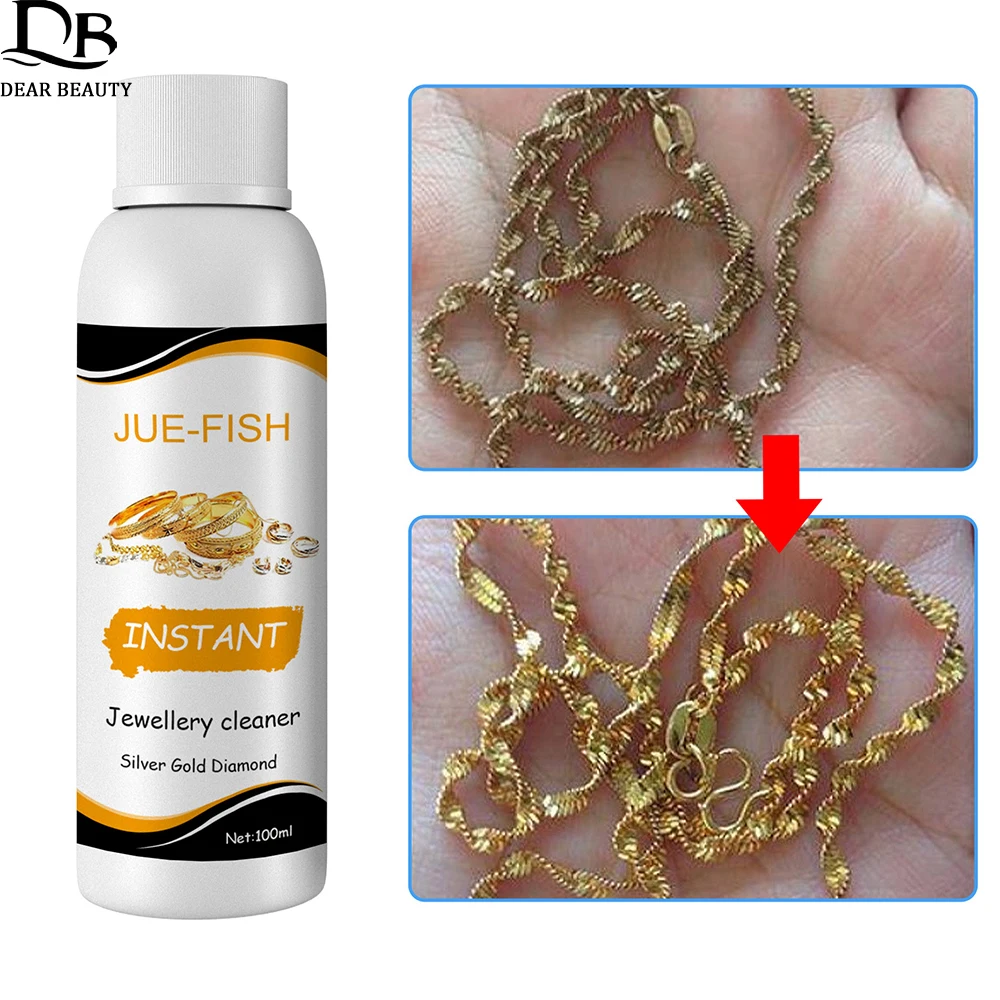 Jewelry Cleanser 100ml Universal Jewelry Cleaning Solution Anti-Tarnish Long-Lasting  Shine Polishing Liquid For Necklaces Rings