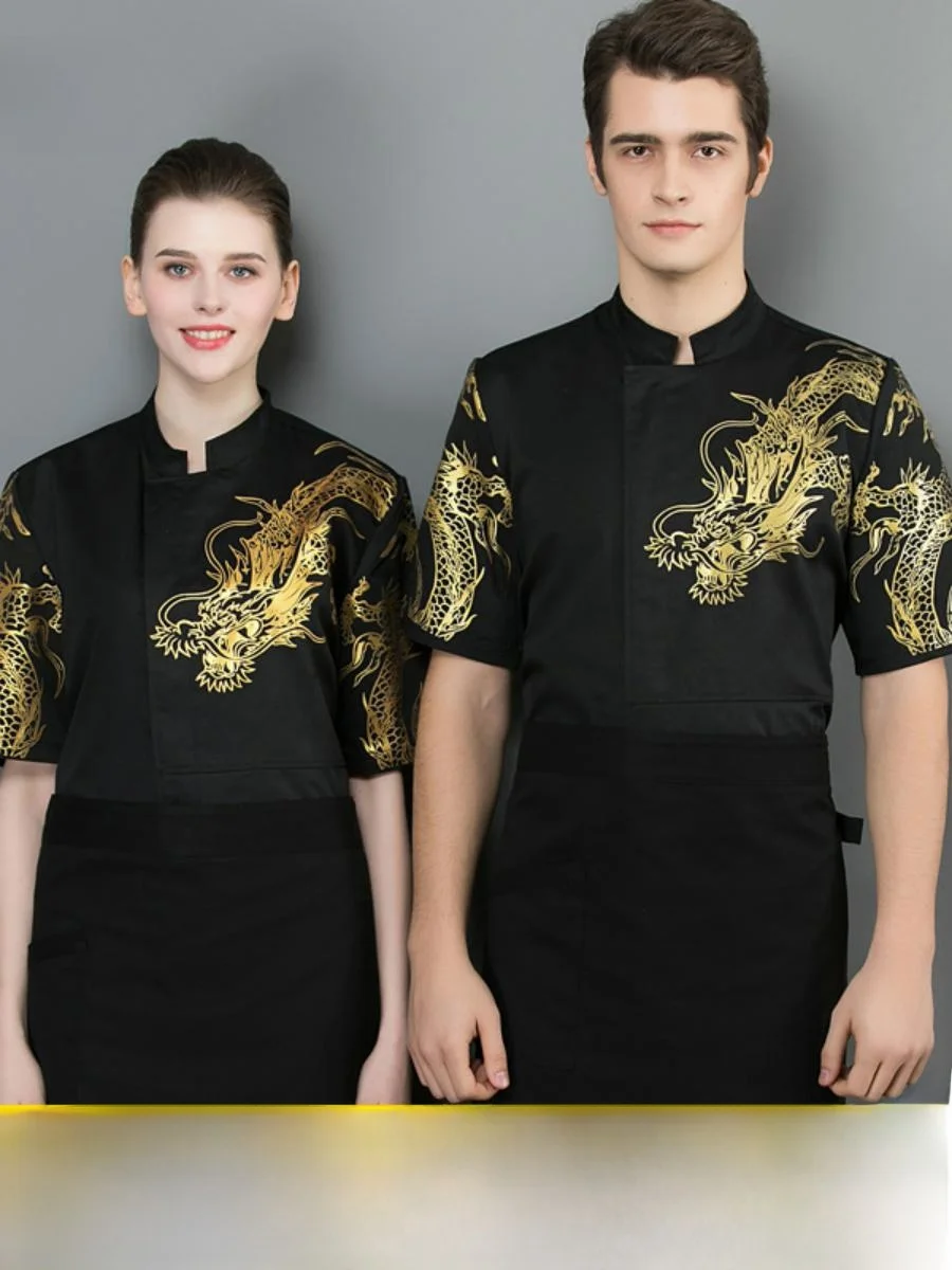 

Men's Kitchen Work orm ort Sve Chef's Apron Faionable Individuali Cotton Blend Fabric Moisture ng School Un...