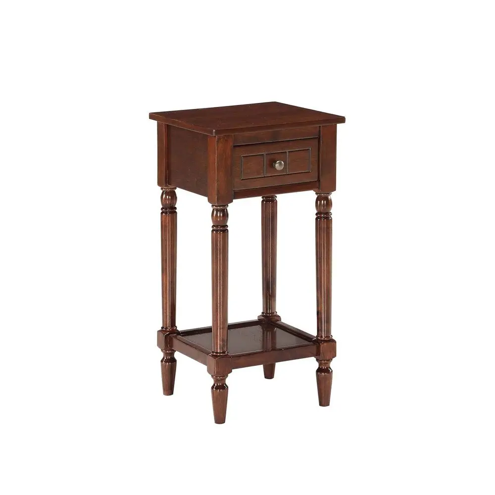 

French Country Khloe 1 Drawer Accent End Table 14 Traditional Farmhouse Side Table with Storage Drawer and Shelf for Living Roo