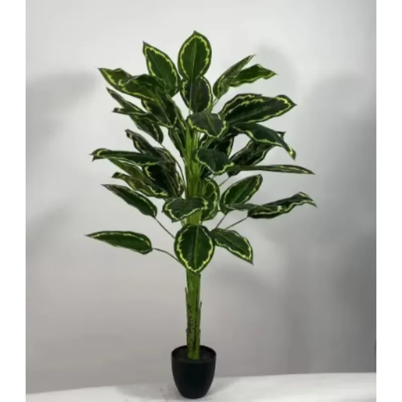 Lace Evergreen Artificial Potted Outdoor Plastic Indoor Artificial Plant