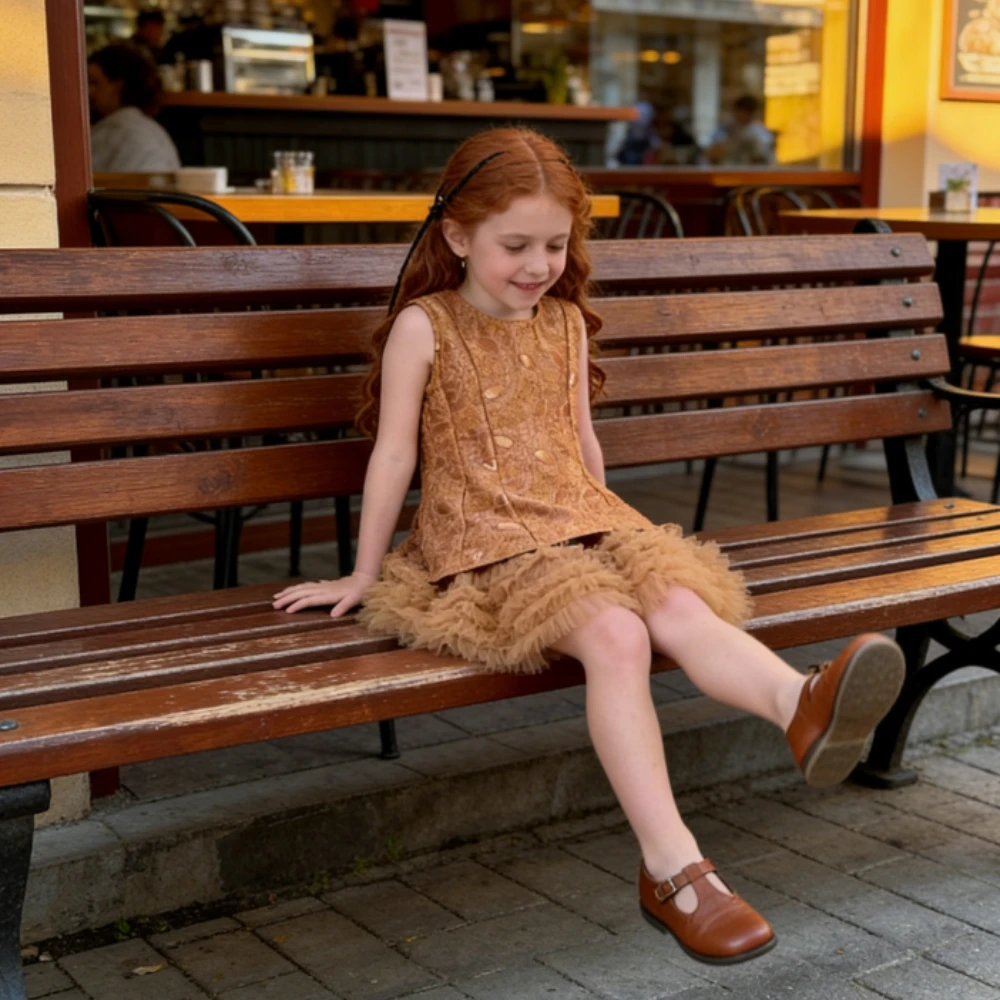 Girls Skirts 2026 Spring and Summer New Childrens Clothes Girls Baby Sleeveless Lace Pompadour Skirt Casual Simple Daily