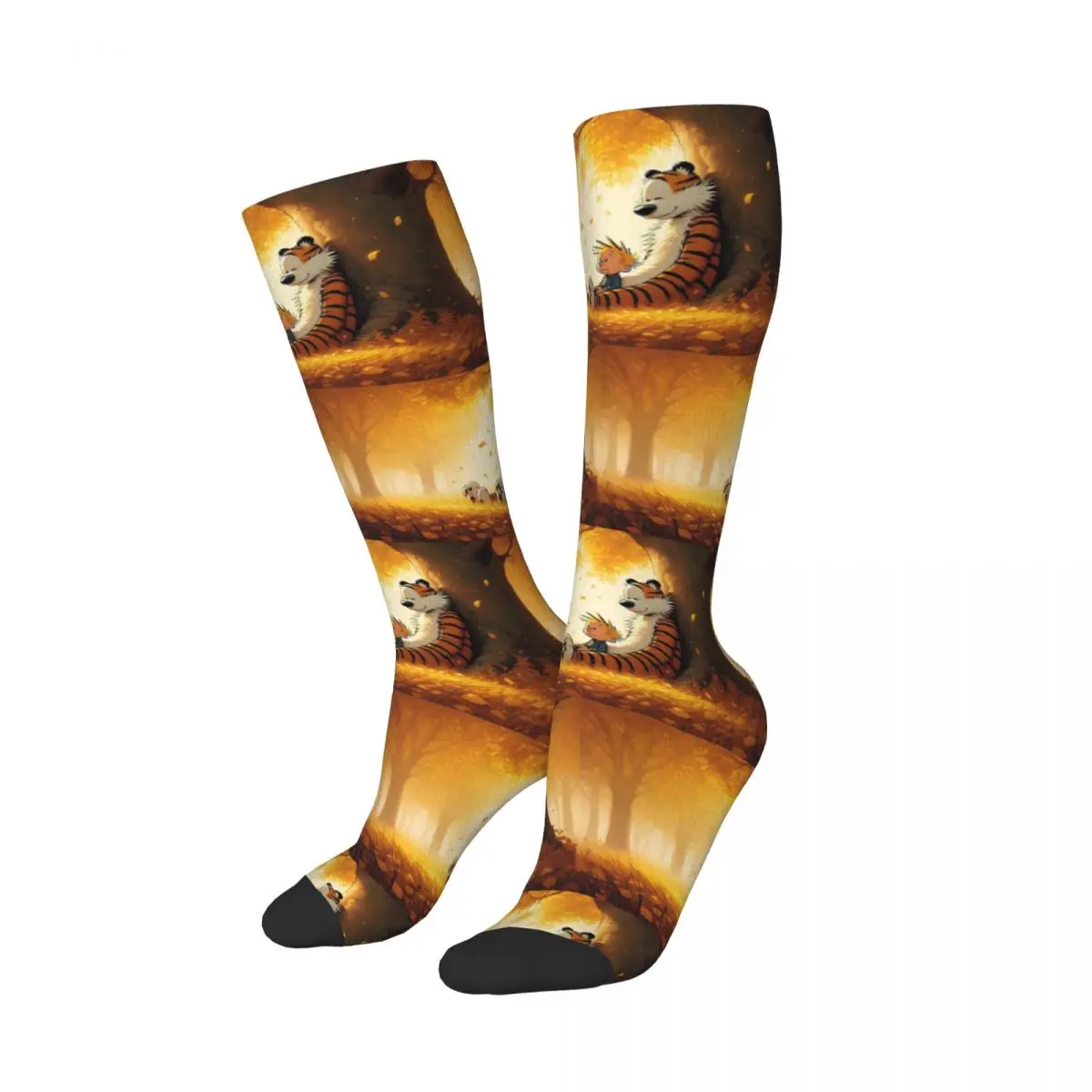 Calvin Hobbes Classic Socks Harajuku Super Soft Stockings All Season Long Socks Accessories for Unisex Christmas Gifts