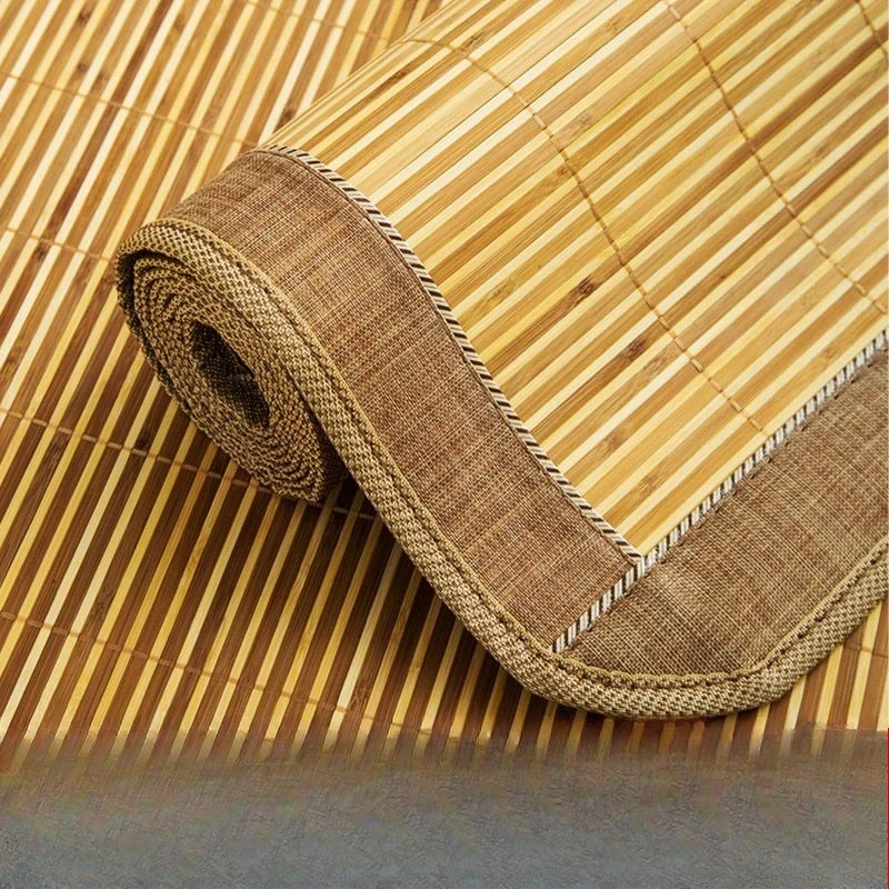 Bamboo bed cool mat summer 1.2 meters 1.5m dormitory straw mat bay window tatami sofa mat floor cool area rug natural bamboo