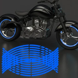 Motorcycle Wheel Tire Stickers Strips Reflective Rim Tape Strips for Motorcycle Car Wheel Tire Stickers Motorbike Auto Decals