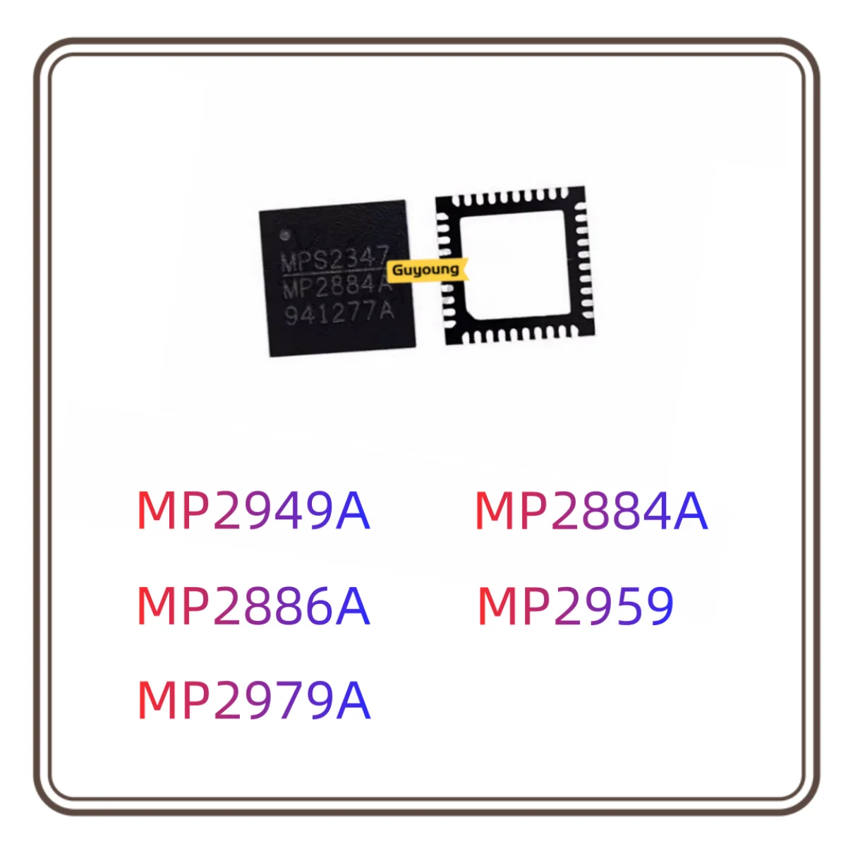 Chipset MP2949AGQKT, MP2949A, MP2884A, MP2886A, MP2959, MP2979A, MP2949A, 2 PCes