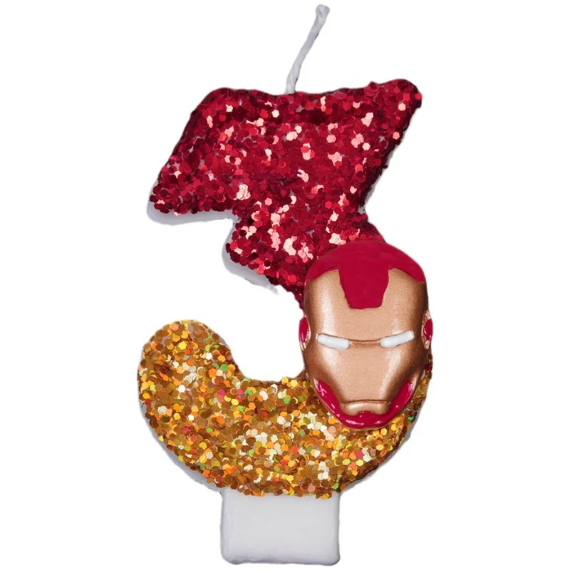 Bougies de fête d'anniversaire Marvel Film et télévision Avengers Iron Man