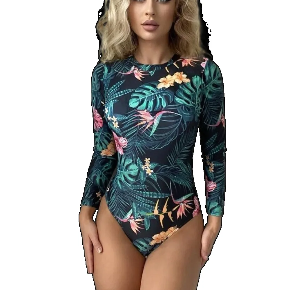 body-feminino-de-manga-comprida-com-gola-redonda-e-estampa-floral-tie-dye-ajuste-slim-peca-unica-para-uso-diario-casual-e-praia