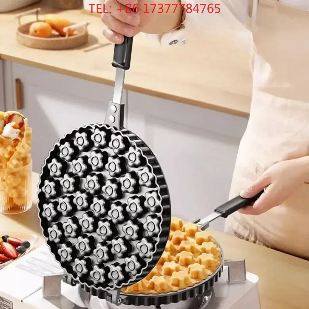 ​Non-Stick Aluminum Cake Mold 19 Hole Plum Blossom Design Easy Release for Home Baking Pastries Sandwiches Baking Accessories