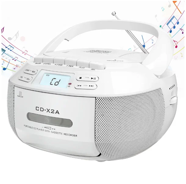 Multifunctional Cassette Deck Integrated Machine, Student CD Optical Disc Cassette Player, Stereo Bluetooth CD Player Recorder