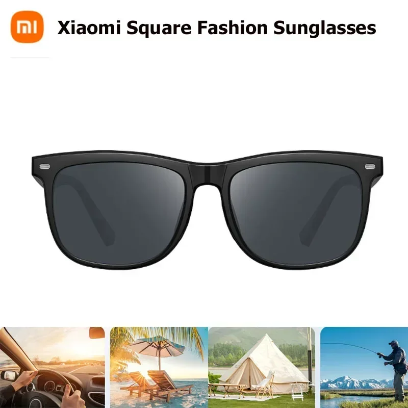 XIAOMI Mijia Square Fashion Sunglasses HD Nylong Polarized Sunglasses Double-sided anti-oil Lens 8 Layer Polarizing Film Unisex