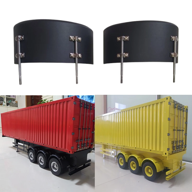 

Aluminum Alloy Fender Metal Oxidation Double Wheel Fender for 1/14 Tamiya RC Truck Trailer Tipper Scania Benz Actros Volvo MAN