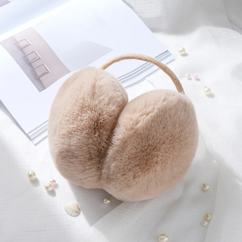 Korean Style Warm Ear Muffs for Women Men, Cute Fur Soft Outdoor Cycling Windproof Snow Sports, Thickened Cold Protection