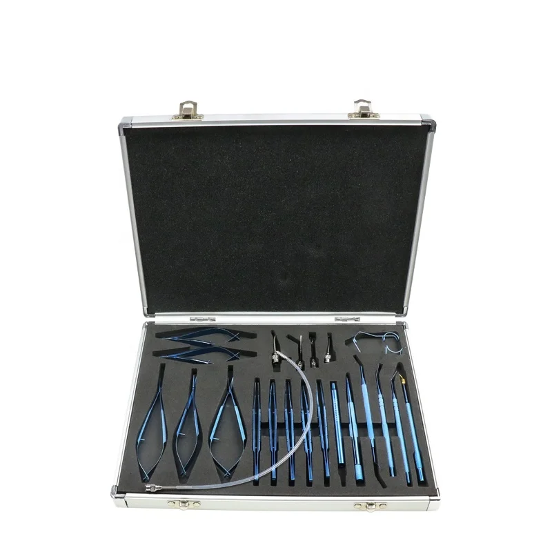 21pcs Titanium Alloy Cataract Ophthalmic Instrument With Case