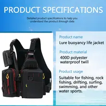 Multi-functional Life Jacket Vest for Outdoor Fishing, a Must-Have for Safety. Multiple Pockets for Storage, Buoyant Materials 4