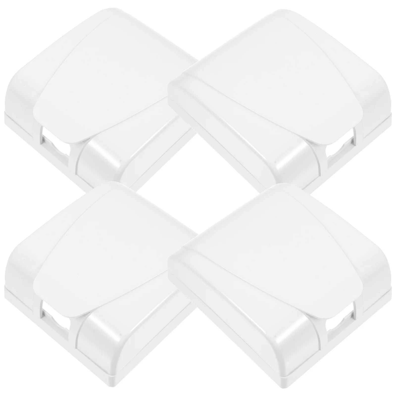 4Pcs Outdoor Waterproof Socket Cover 86mm Weatherproof Electrical Outlet Protector Protective Wall Receptacle Case for Balcony
