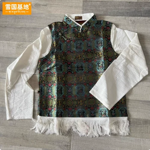 Chinese verborgen en nep-twee-vestoverhemden voor heren die samen verbonden