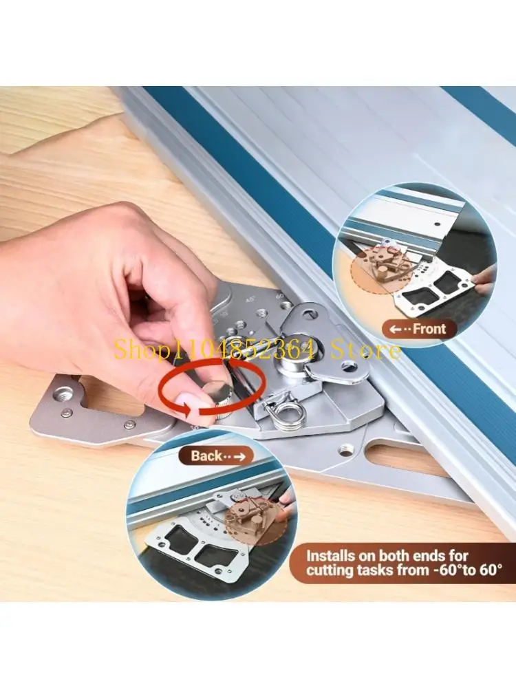 652F Aluminum Track Guide For Straight And Slanted Work In Projects