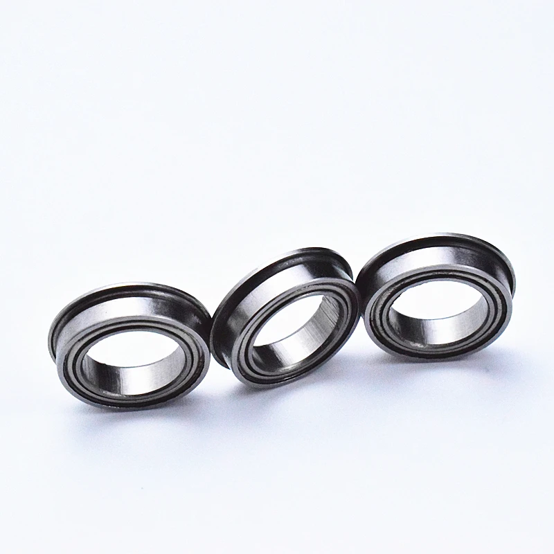 Flange Thin-Section F6700ZZ Chrome Steel Material Metal Sealed Bearings 10pcs 10*15(16.5)*4(mm)