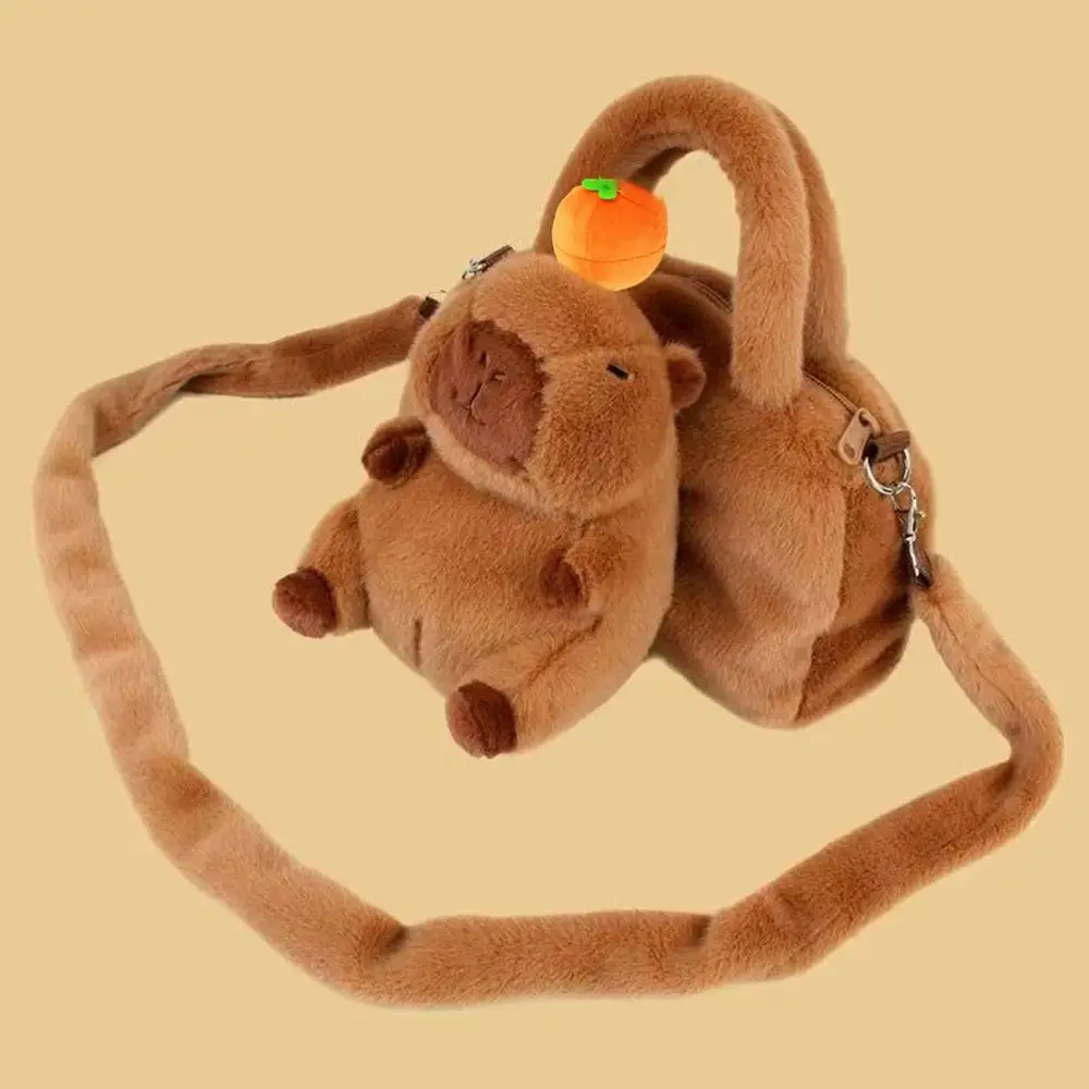 카피바라 크로스바디 백 조절 가능한 대용량 카피바라 백팩(어깨끈 포함) 입체형 어깨 백팩