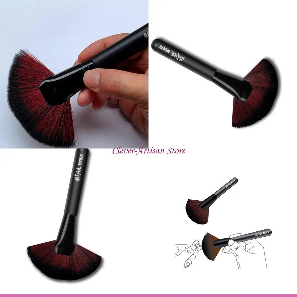 

E06B Miniature Detailing Tool Soft Fibers Gentle Brush Wooden Handle Dust Removers