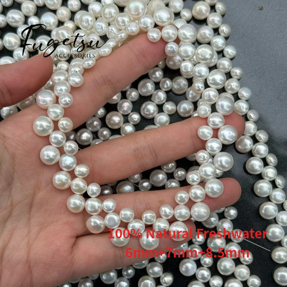 

AAA 6/7/8.5mm Mix Beads Natural Freshwater Pearls for Jewelry Making DIY Accessories Semi-products Jewelry Handicrafts Necklace