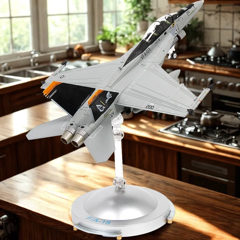 Model samolotu US Air Force 1/72 F-A-18 Super Hornet, wykonany ze stopu, model myśliwca na pokładzie okrętu, zabawki dla dzieci, prezent urodzinowy dla chłopca