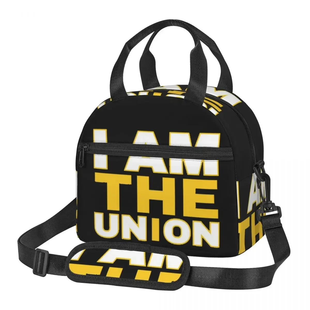 

I AM The Union Work Movement Black Out Edition Сумки для обеда Изолированная коробка для бенто Сумки для обеда и пикника Термосумка для женской работы