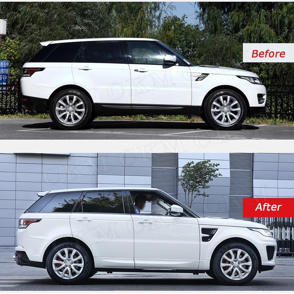 

Комплект обвесов из полипропилена: передний бампер, решетки радиатора, задний бампер с насадками на выхлопную трубу для Land Rover Range Rover Evoque Sport в стиле S, аксессуары