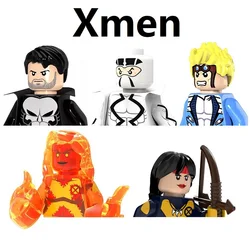 X-Men Storm Nightcrawler Wolverine James Howlett Magneto Apocalypse Phoenix Angel Xmen Building Blocks Mini Action Figure Toys