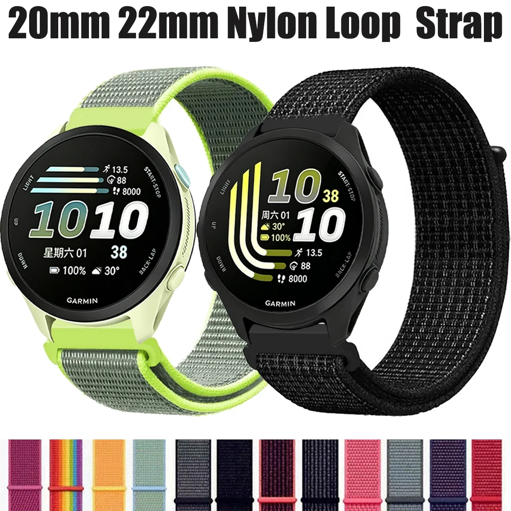 �y�Z�[�����z20mm 22mm �i�C�����X�g���b�v Garmin Forerunner 170 70 970 965 165/Venu 3/4 45mm/Active 6/5�p�AAmazfit Balance 3 2 1�p�u���X���b�g�o���h