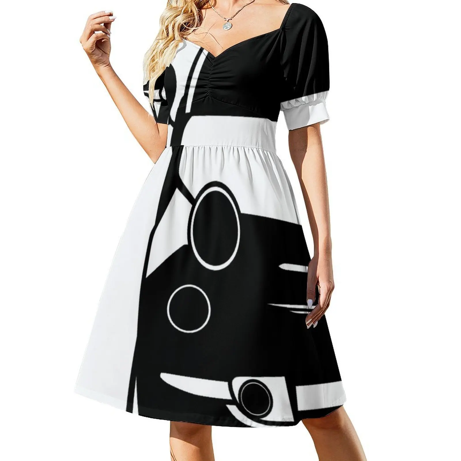 فستان حفلات أنيق للسيدات من أبارث 500 على شكل حرف A مع خيارات قصيرة/طويلة/بدون أكمام 500 أبارث أبارث 500 Andr56 Party #2