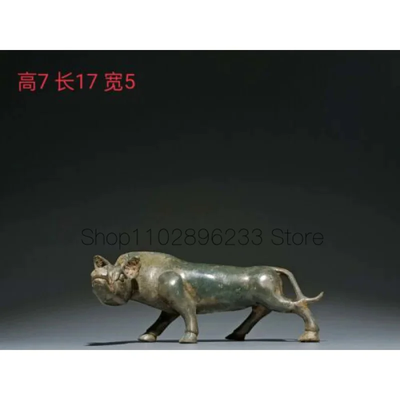 

17cm Chinese Bronze Boar Statue Ancient Bronze Animal Beast Sculpture