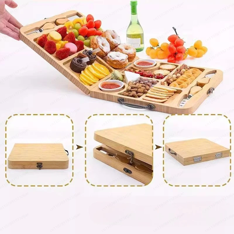Jmz-Cheap Bamboo Knife Set Deli Accessories Travel Cheese Board