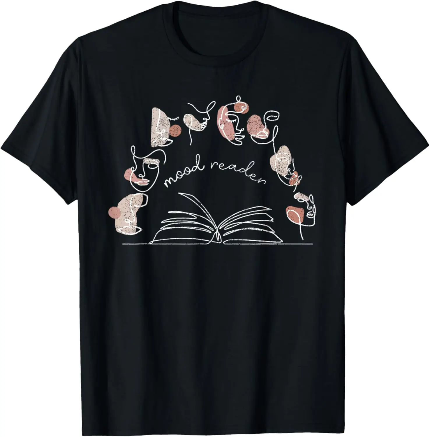 

Mood Reader Moody Mood Reader Abstract Boho Bookish Avid Re T-Shirt