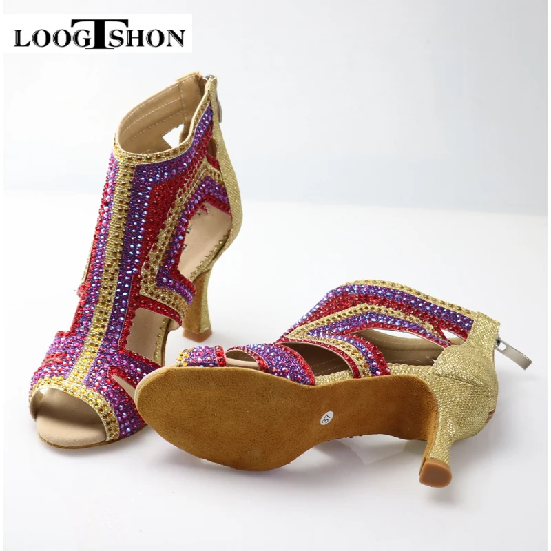 LOOGTSHON Latin water platform dancing shoes woman fashion shoes High Heels Jazz Shoes heels for girls  ladies free shipping