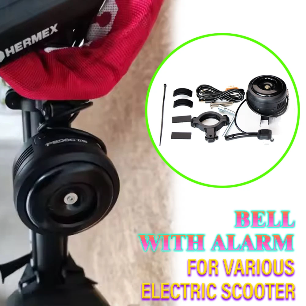

New High quality Safety Anti-theft Alarm Bell Horn With Alarm USB Charging Waterproof BMX MTB Bike Bell For All Electric Scooter