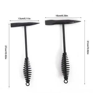 Hochkohlenstoffstahl Derusting Schlackhammer, Splitterhammer, Schlackenhammerschweißer, Federgriff, Verbrennungswerkzeug, 250 g, 300 g, 500 g 4 Hauptverkaufshammerlötpicker - №3