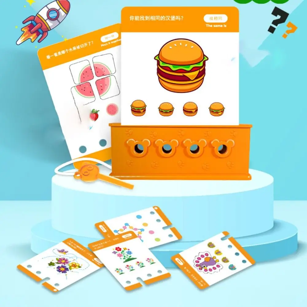 

Montessori English Logic Key Puzzle Game Early Educational Matching Game Logic Key Thinking Training Intellectual 3D