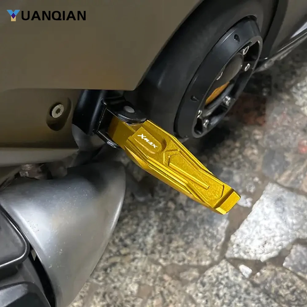 

2025 2026 XMAX 125 250 300 400 Rear Foot Pegs Rests Passenger Footrests For Yamaha XMAX125 XMAX250 XMAX300 XMAX400 2018 - 2024